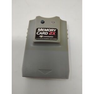 Performance P-112 2X Memory Card PS1 PlayStation Dual Bank Retro Gaming